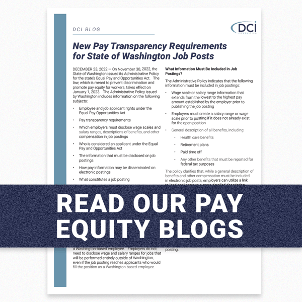 Read Our Pay Equity Blogs